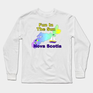 Nova Scotia Canada, Fun In the Sun Long Sleeve T-Shirt